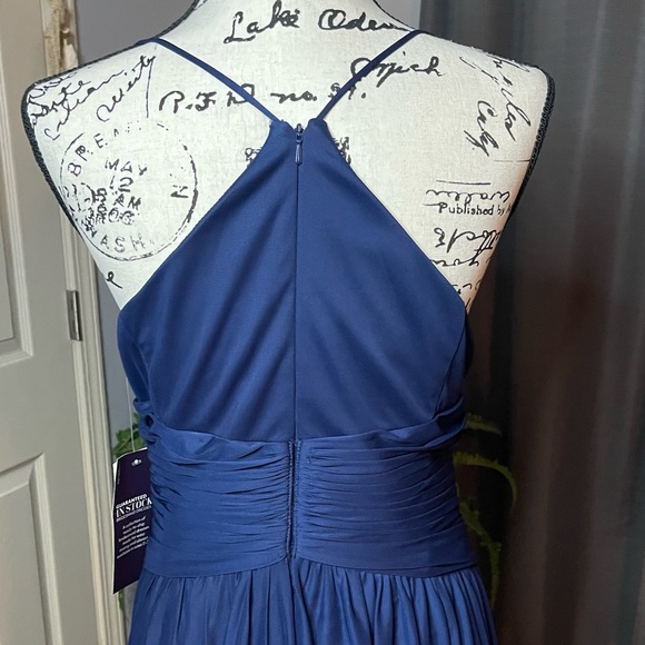 🔥Bundle Deal - Two Elegant Bridesmaids Dresses in Marine Blue NWT - Picture 13 of 15